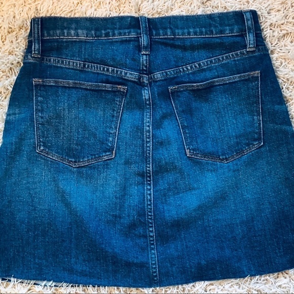 J. CREW denim skirt with raw hem NWT - Picture 6 of 6
